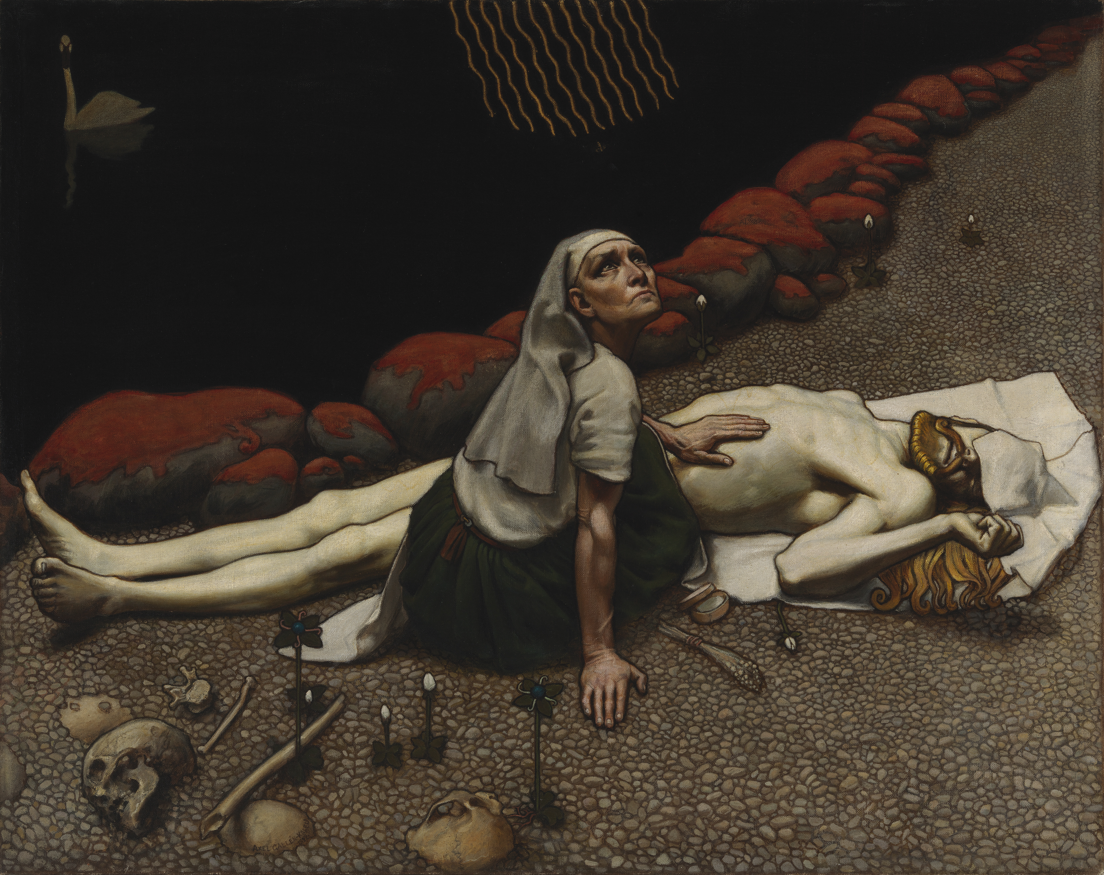 Lemminkäinen's Mother (Lemminkäisen äiti), 1897. Photo: Finnish National Gallery / Hannu Pakarinen